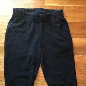 black joggers